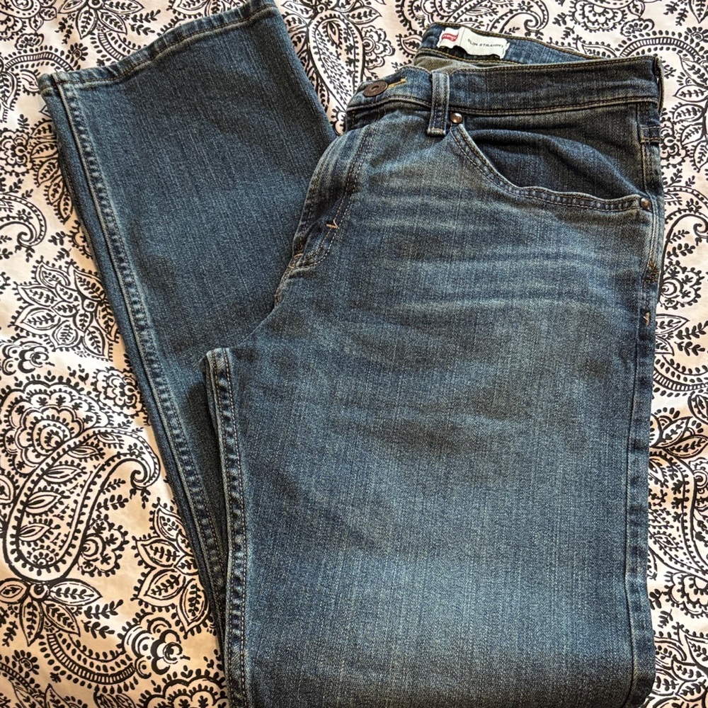 Wrangler Men's Straight Blue Jeans